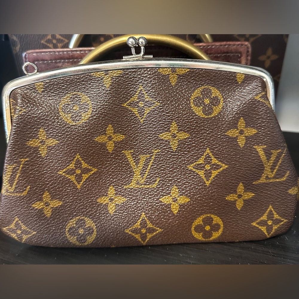 Louis Vuitton Brown and Gold Wristlet - Picture 5 of 15